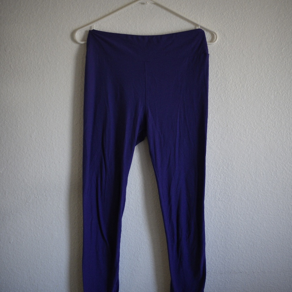 LuLaRoe leggings, deep purple
